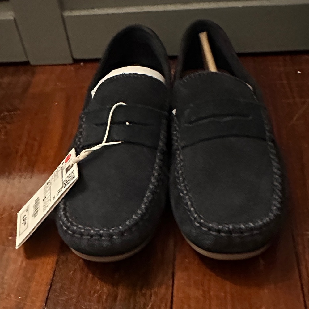 Zara Kid’s Dark Blue Slip-On Loafers